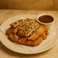 101) Almond chicken soo gai with gravy🥜