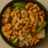 81) Chicken with diced vegetables & cashews