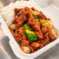 L15) General Tso's Chicken on Rice🌶️